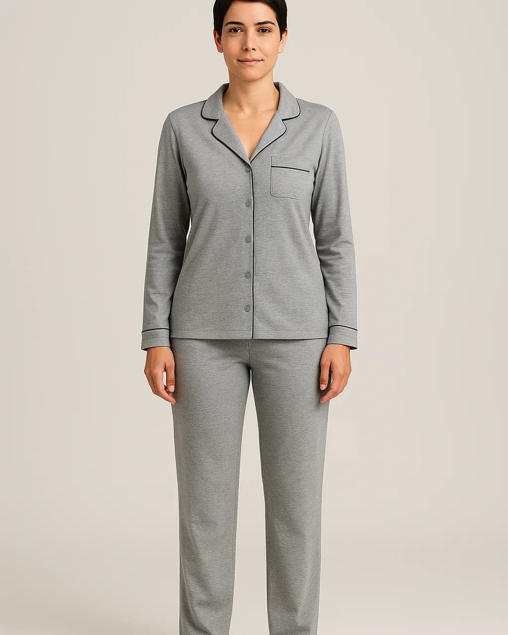 Sade Pamuk Pijama Takımı — katalog